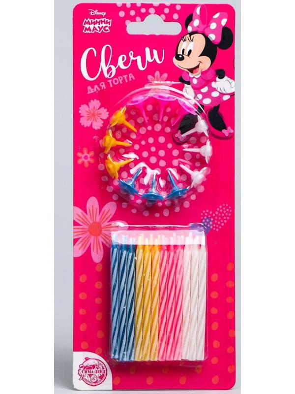 Набор свечей для торта, Минни Маус, 24 шт.