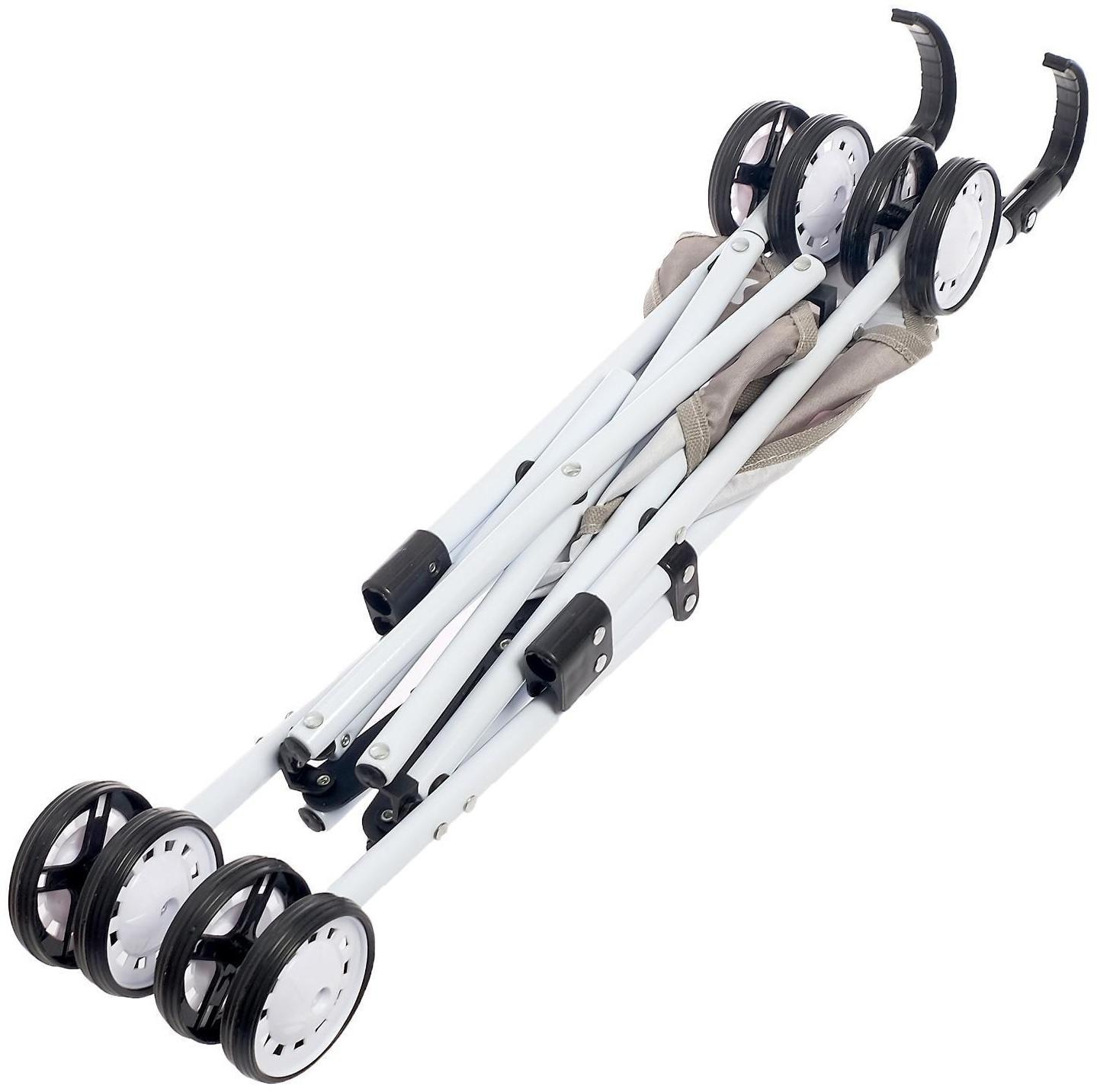 Коляска-трость для куклы, металлический каркас