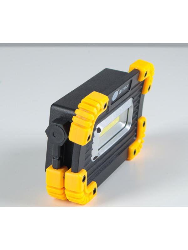 Светодиодный прожектор-светильник аккумуляторный, 9 Вт, 1200 мАч, 3 ААА, USB, 3 ч работы