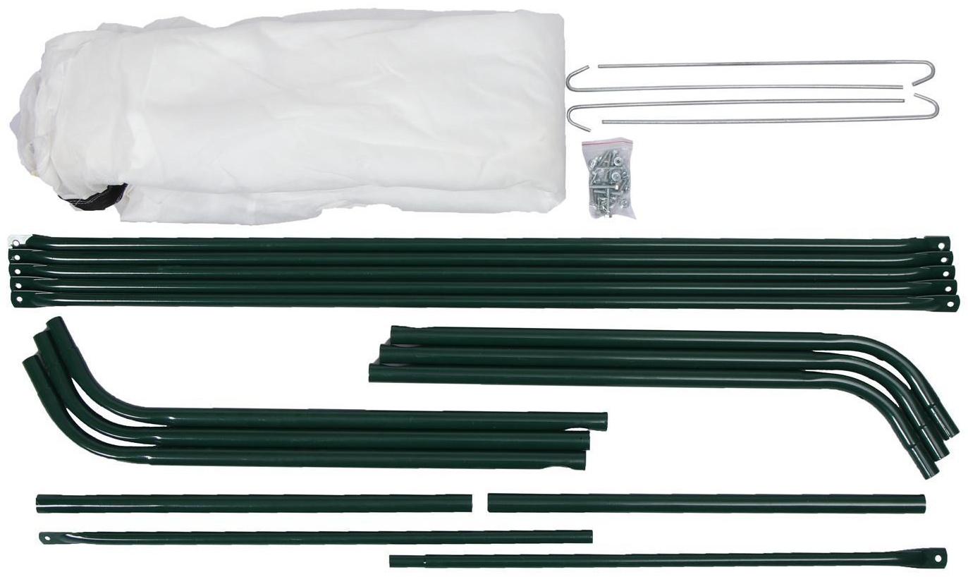 Мини-теплица, 1,25 × 1,4 × 1,15 м, стальной каркас d = 16 мм, спанбонд 60 г/м²