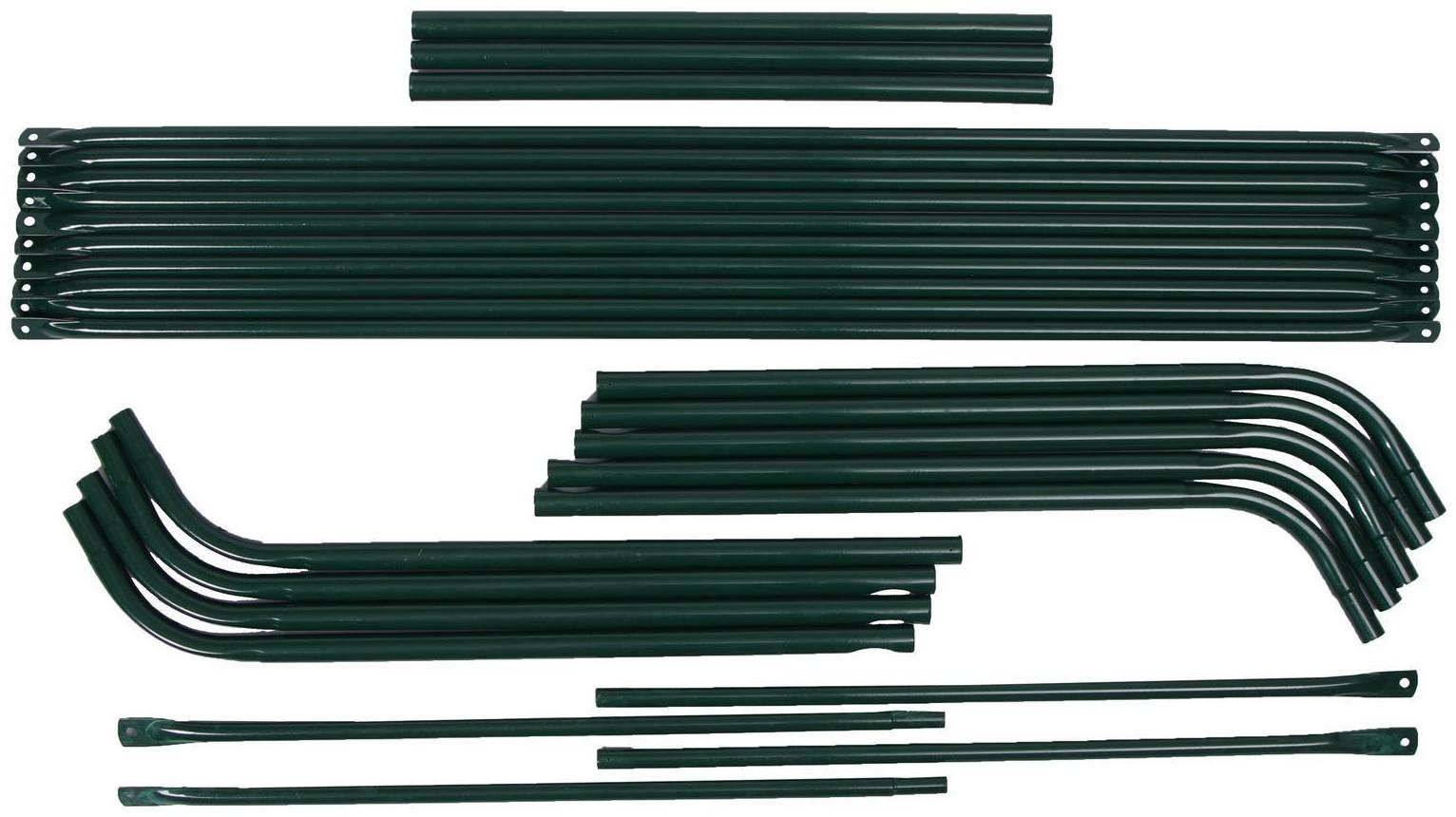 Мини-теплица, 2,5 × 1,4 × 1,15 м, стальной каркас d = 16 мм, спанбонд 60 г/м²