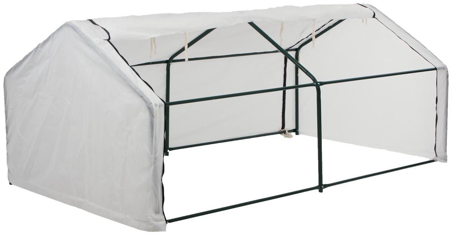 Мини-теплица, 2,5 × 1,4 × 1,15 м, стальной каркас d = 16 мм, спанбонд 60 г/м²