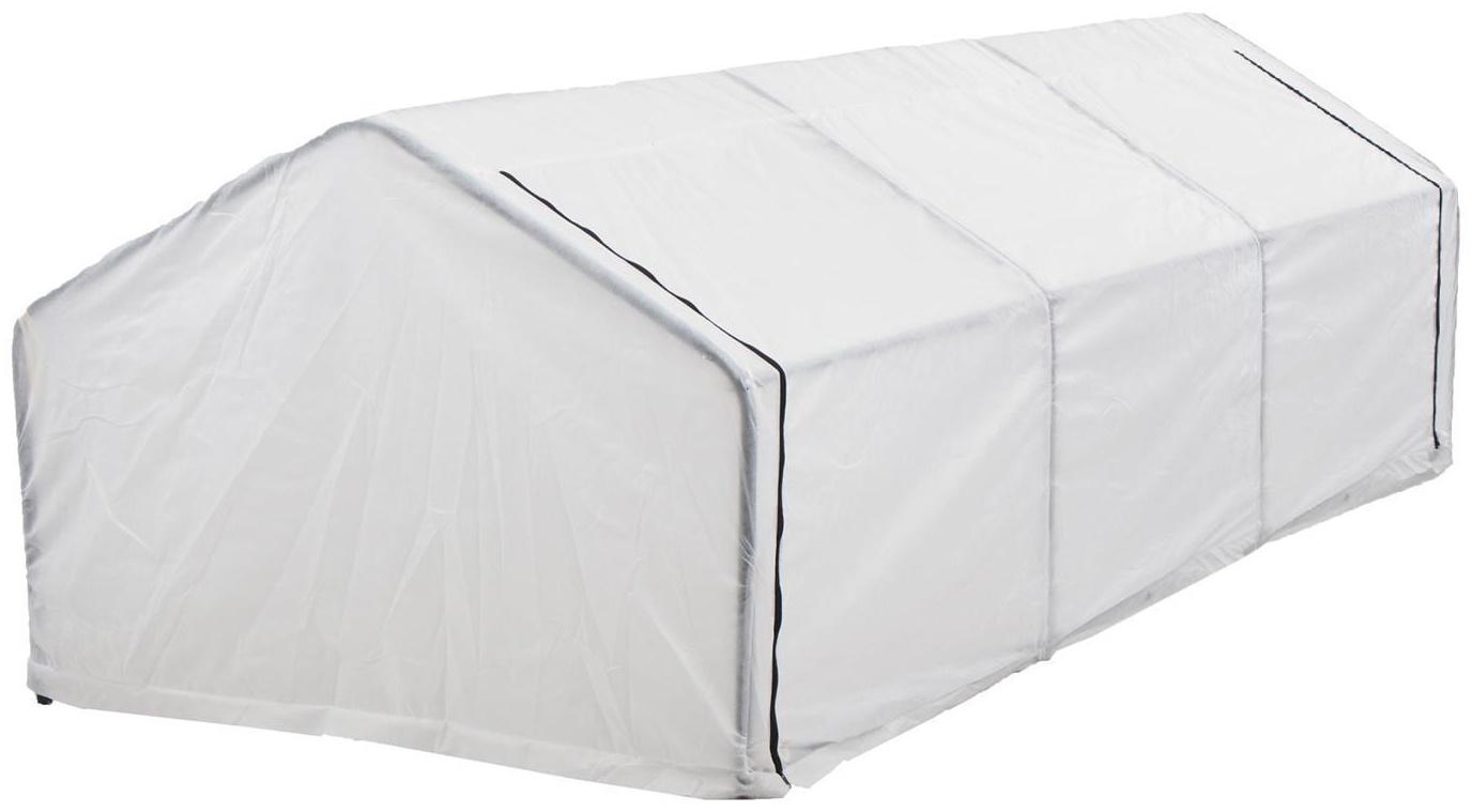 Мини-теплица, 3,7 × 1,4 × 1,15 м, стальной каркас d = 16 мм, спанбонд 60 г/м²