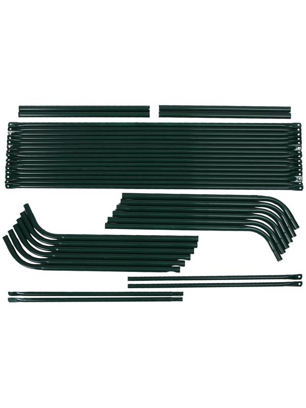 Мини-теплица, 3,7 × 1,4 × 1,15 м, стальной каркас d = 16 мм, спанбонд 60 г/м²