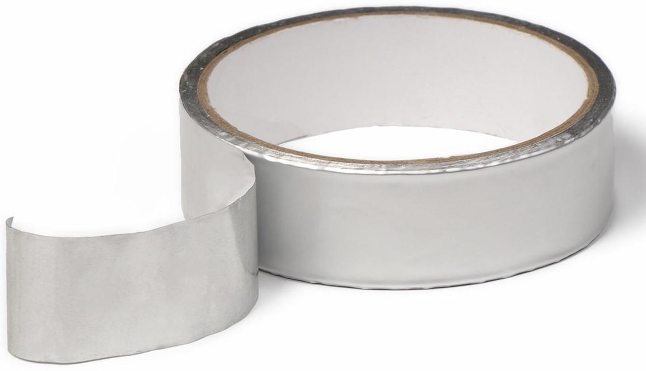 Лента герметизирующая, клейкая, 5 м × 25 мм, алюминиевая, для поликарбоната от 4 до 8 мм