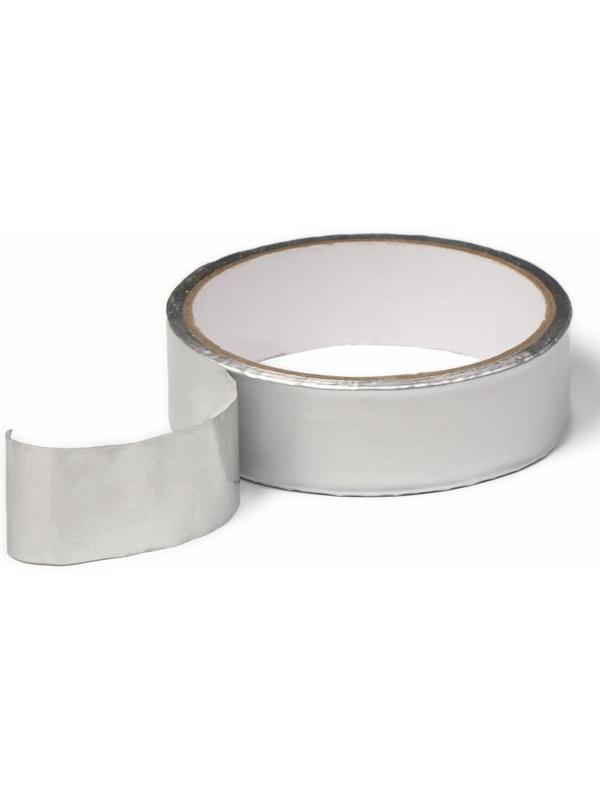 Лента герметизирующая, клейкая, 5 м × 25 мм, алюминиевая, для поликарбоната от 4 до 8 мм