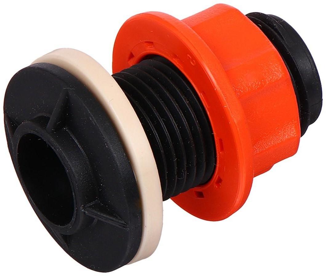 Штуцер для бочки, пластик, «Жук»