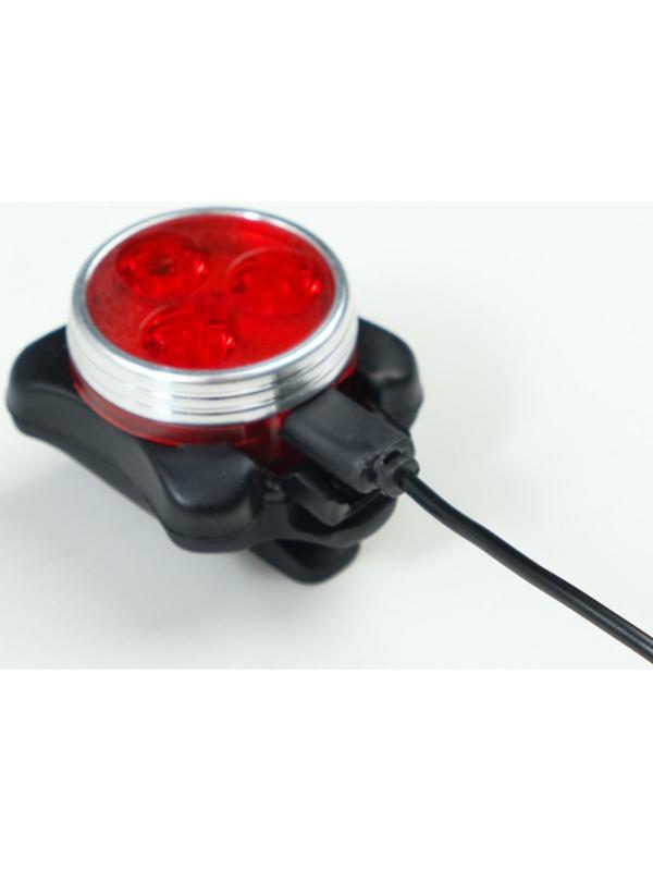 Фонарь велосипедный аккумуляторный, 3 Вт, 100 лм, 400 мАч, 4 режима