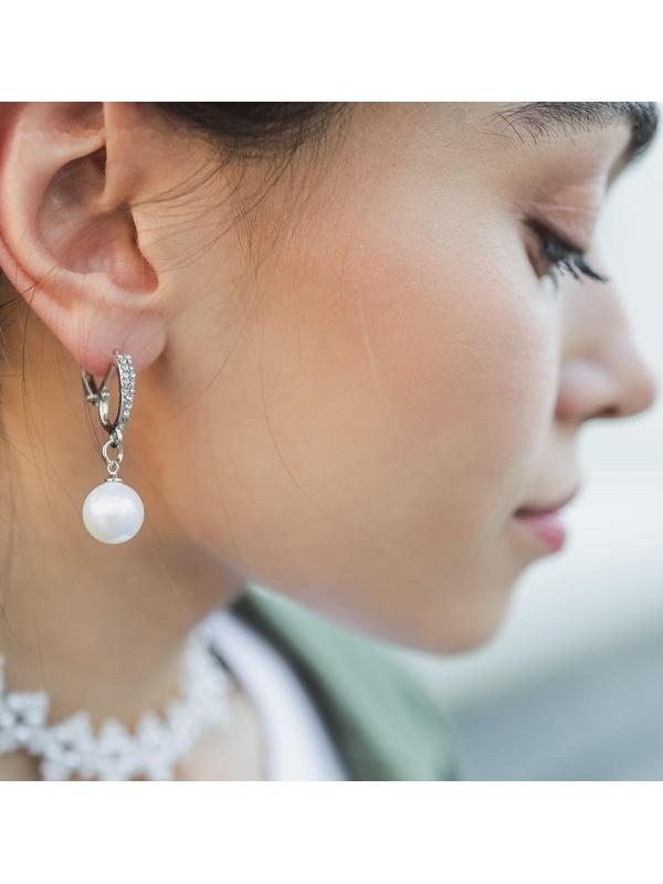 Серьги с жемчугом 