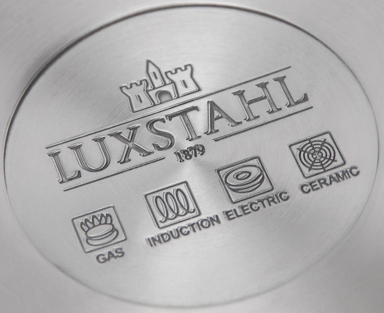 Сковорода, d=28 см, h=4 см, тройное дно, индукция, нержавеющая сталь, антипригарное покрытие