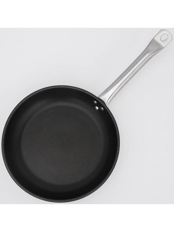 Сковорода, d=28 см, h=4 см, тройное дно, индукция, нержавеющая сталь, антипригарное покрытие