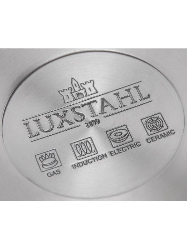 Сковорода, d=28 см, h=4 см, тройное дно, индукция, нержавеющая сталь, антипригарное покрытие