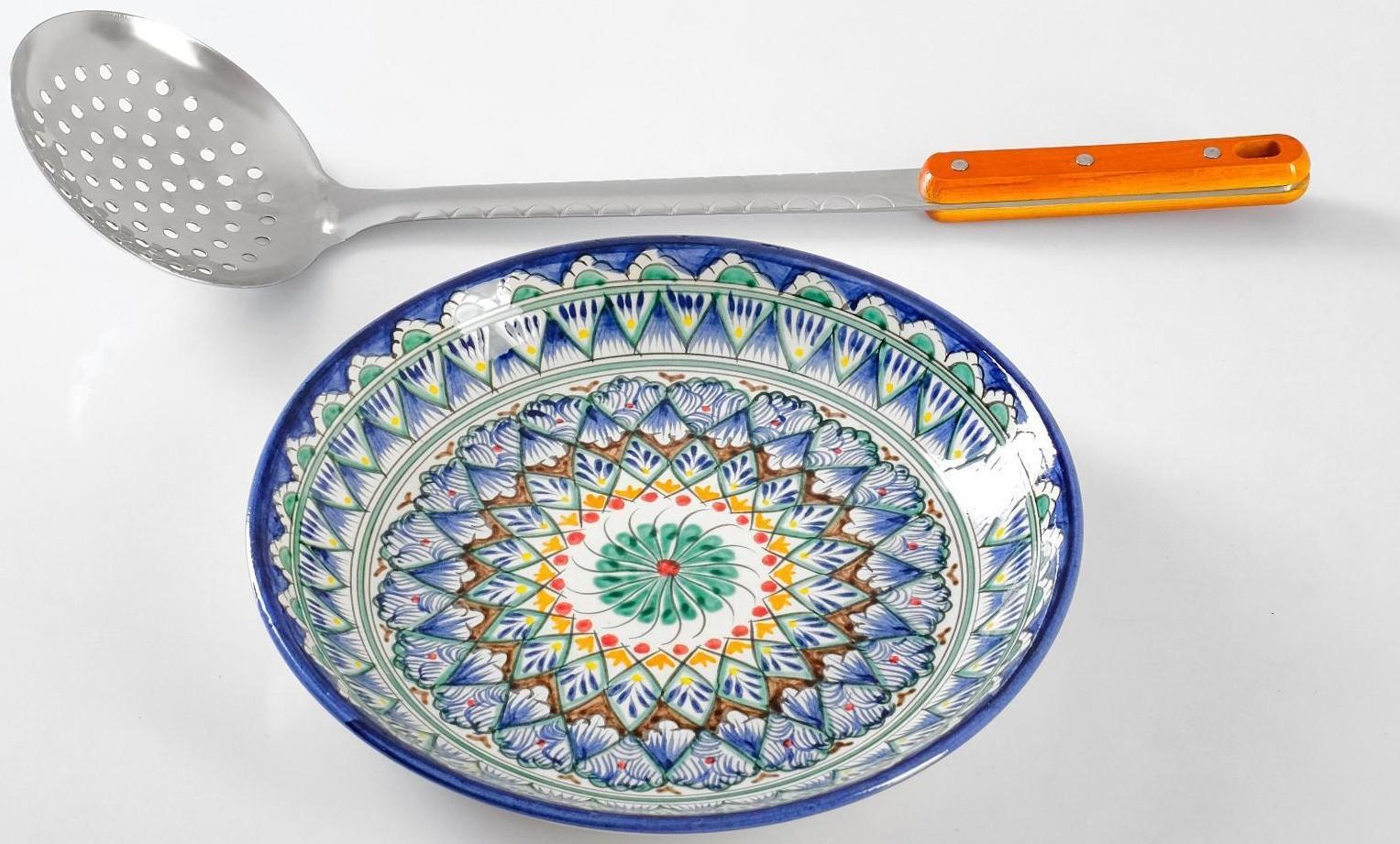 Набор для плова 4 предмета: казан 6л, печь под казан, ляган 25см, шумовка 43см