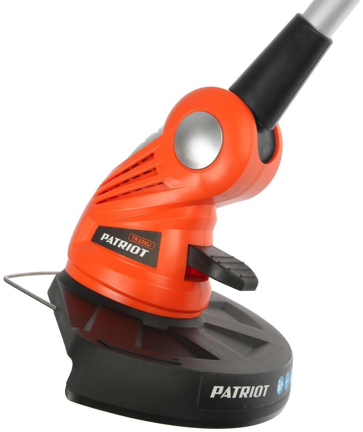 Триммер аккумуляторный PATRIOT TR 235 Li 21B UES, 21 В, Li-lon, 2 Ач, d=1.2 мм, скос 260 мм