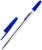 Ручка шариковая 0,7 мм, стержень синий, корпус прозрачный с синим колпачком
