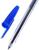 Ручка шариковая 0,7 мм, стержень синий, корпус прозрачный с синим колпачком
