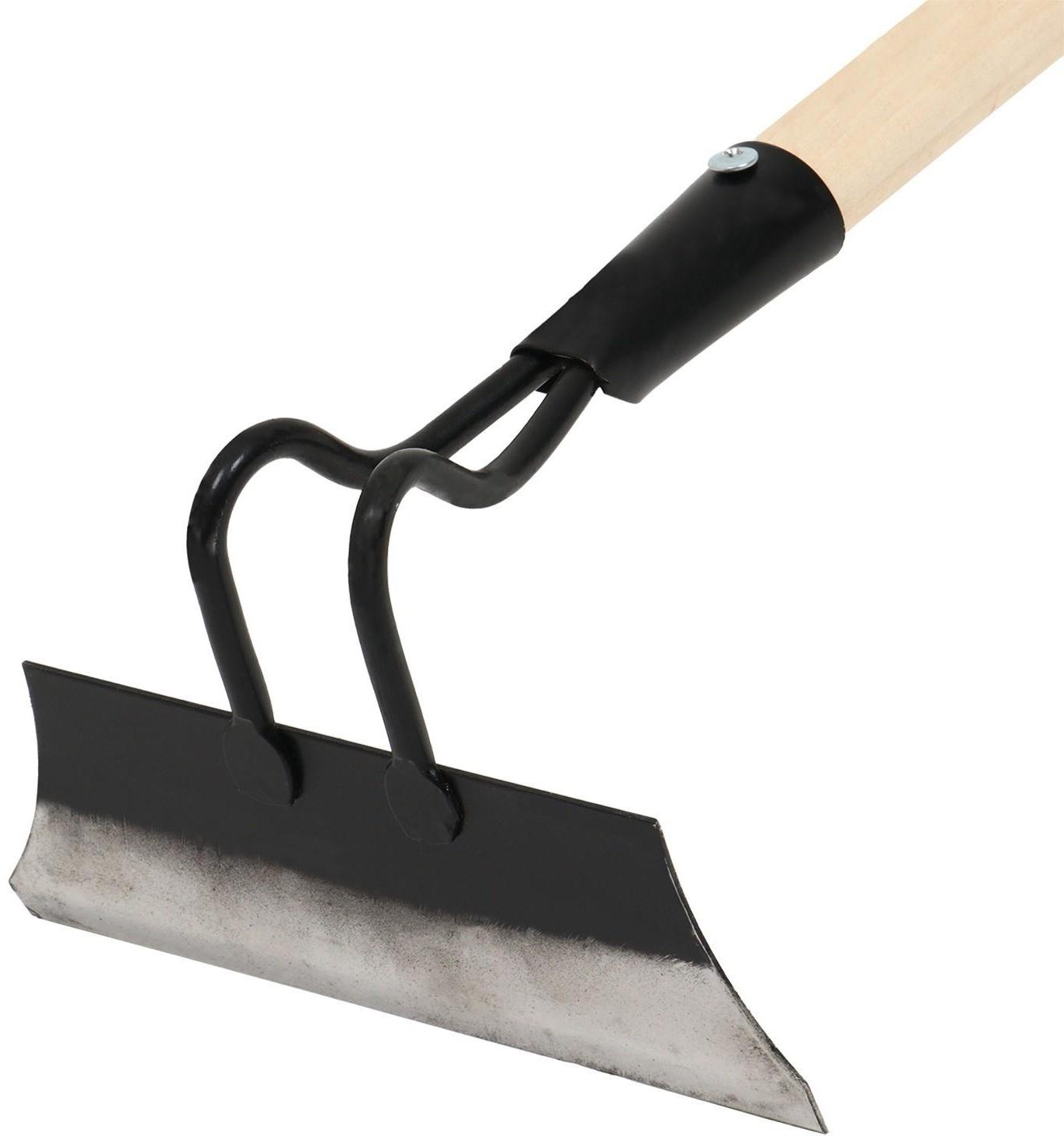 Мотыга, лезвие 20 см, деревянный черенок 139 см