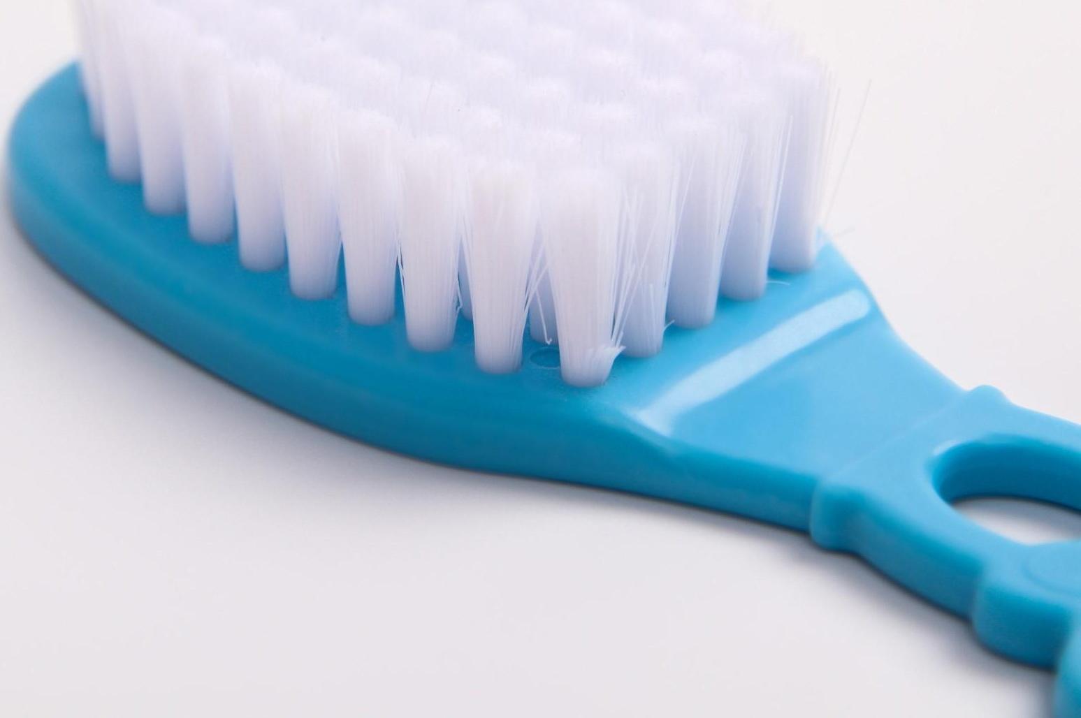 Набор для ухода за волосами: расческа и щетка, «Мишка», цвет голубой