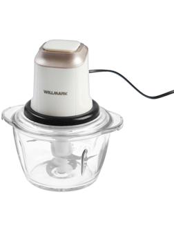 Измельчитель WILLMARK WMC-5288, стекло, 400 Вт, 1.2 л, стекло, цвет слоновая кость