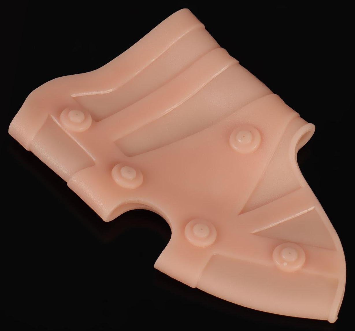 Силиконовый бандаж для коленного сустава, с магнитами, цвет бежевый