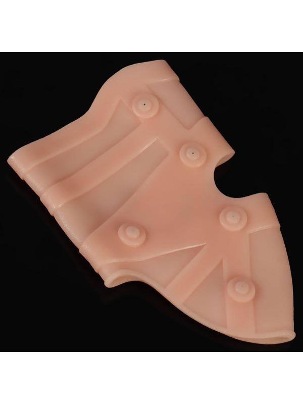 Силиконовый бандаж для коленного сустава, с магнитами, цвет бежевый