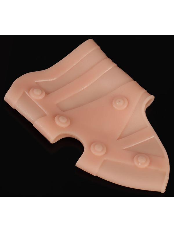 Силиконовый бандаж для коленного сустава, с магнитами, цвет бежевый