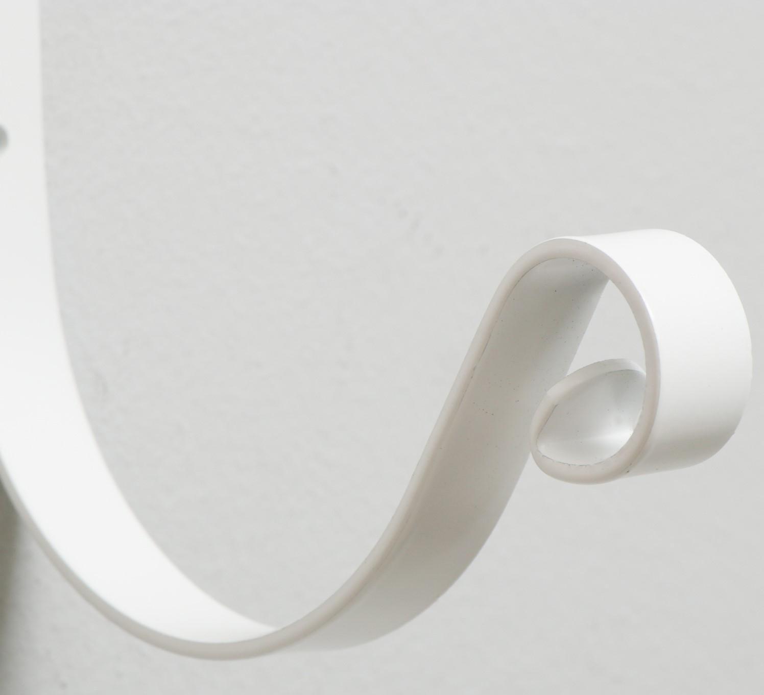 Кронштейн для кашпо, кованый, 17 см, металл, белый