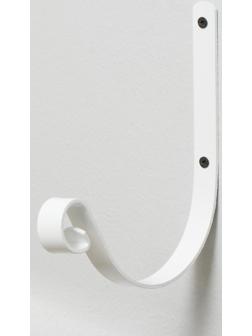 Кронштейн для кашпо, кованый, 17 см, металл, белый