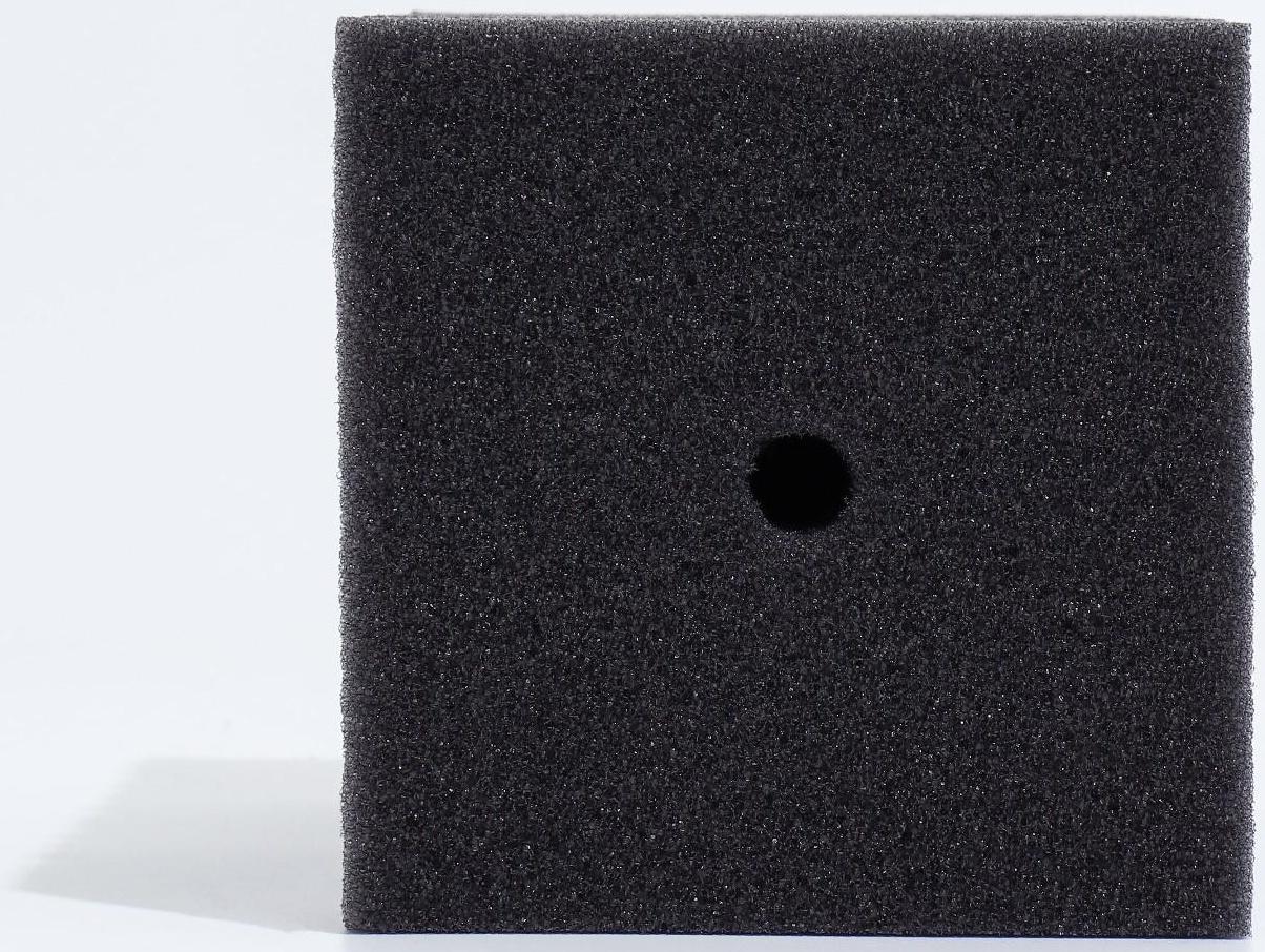 Губка прямоугольная для фильтра турбо № 14, 11 х 11 х 20 см, серая