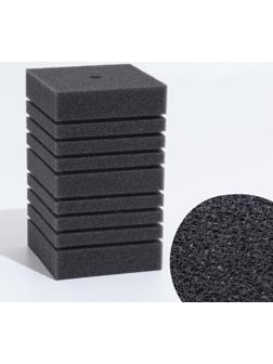Губка прямоугольная для фильтра турбо № 14, 11 х 11 х 20 см, серая
