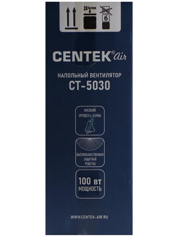 Вентилятор Centek CT-5030, напольный, 100 Вт, 47 см, 3 скорости, наклон по вертикали