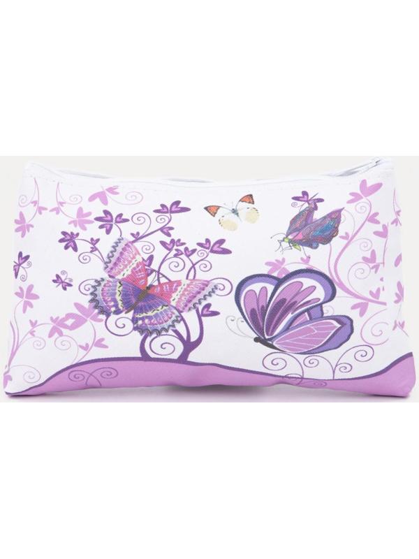 Косметичка на молнии, цвет фиолетовый