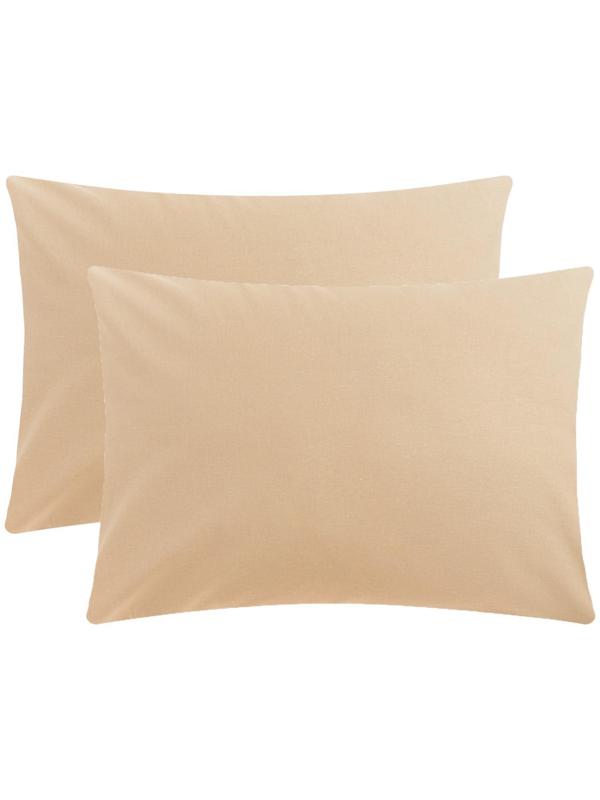 Комплект наволочек Этель цвет бежевый, 50х70 см - 2шт, поплин 125 г/м2