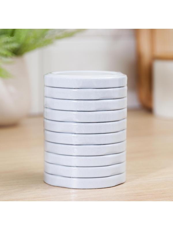 Крышка для консервирования «Елабуга. Карусель», ТО-66 мм, цвет белый / 10 шт.