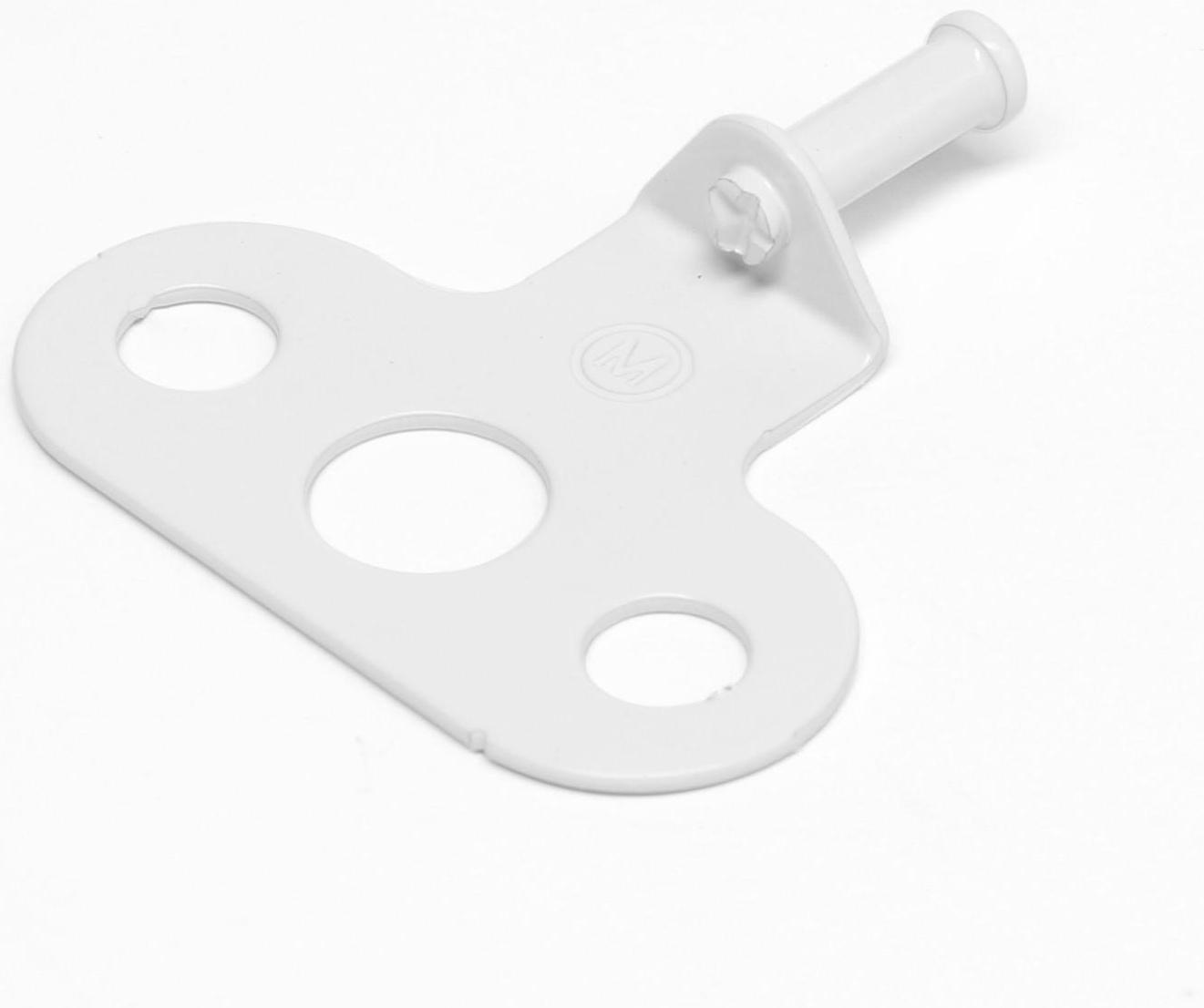 Ограничитель открывания окна ТУНДРА, 4-х позиционный, ПВХ, гребенка, белый