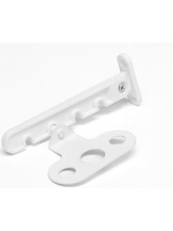 Ограничитель открывания окна ТУНДРА, 4-х позиционный, ПВХ, гребенка, белый