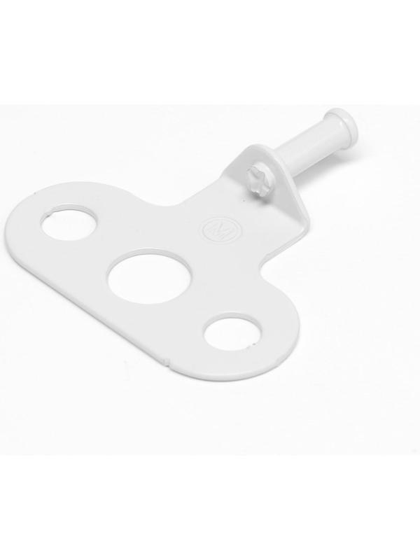 Ограничитель открывания окна ТУНДРА, 4-х позиционный, ПВХ, гребенка, белый