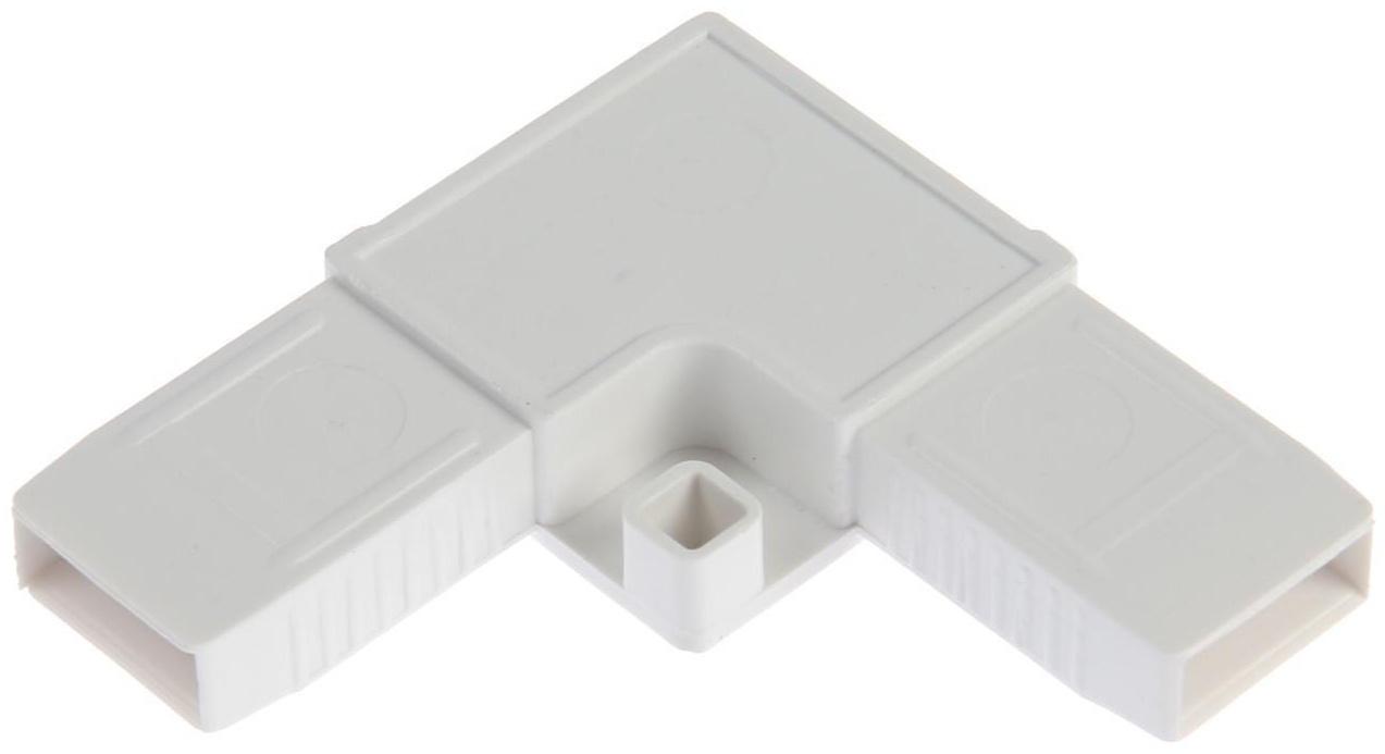 Уголок ТУНДРА для москитной сетки цельнолитой, ПВХ, 30х30 мм, белый