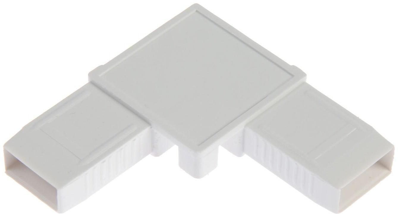 Уголок ТУНДРА для москитной сетки цельнолитой, ПВХ, 30х30 мм, белый