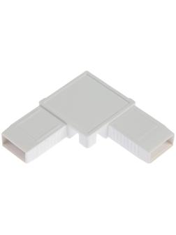 Уголок ТУНДРА для москитной сетки цельнолитой, ПВХ, 30х30 мм, белый