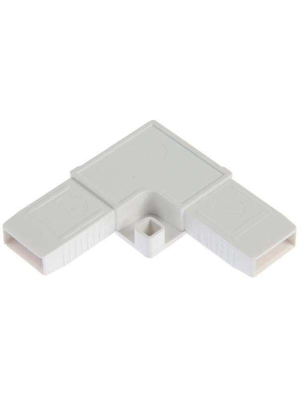 Уголок ТУНДРА для москитной сетки цельнолитой, ПВХ, 30х30 мм, белый