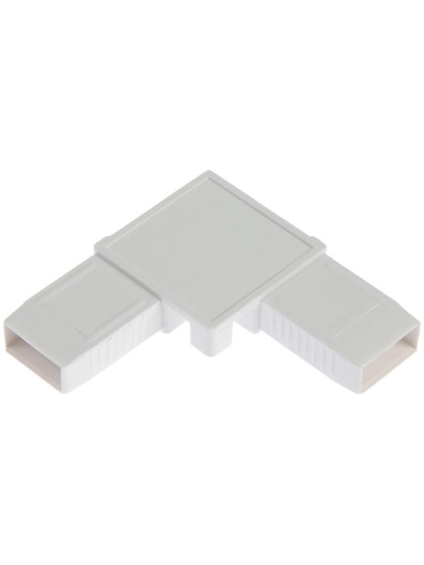 Уголок ТУНДРА для москитной сетки цельнолитой, ПВХ, 30х30 мм, белый