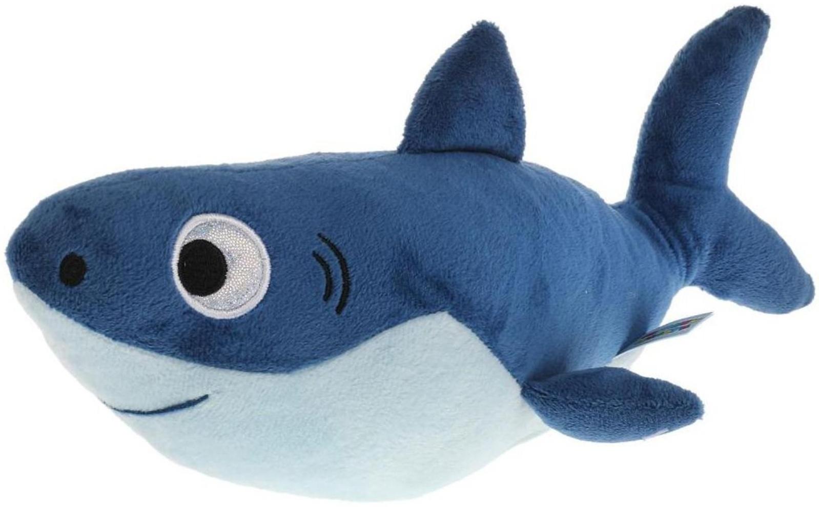 Мягкая игрушка «Акуленок» 30 см, музыкальная