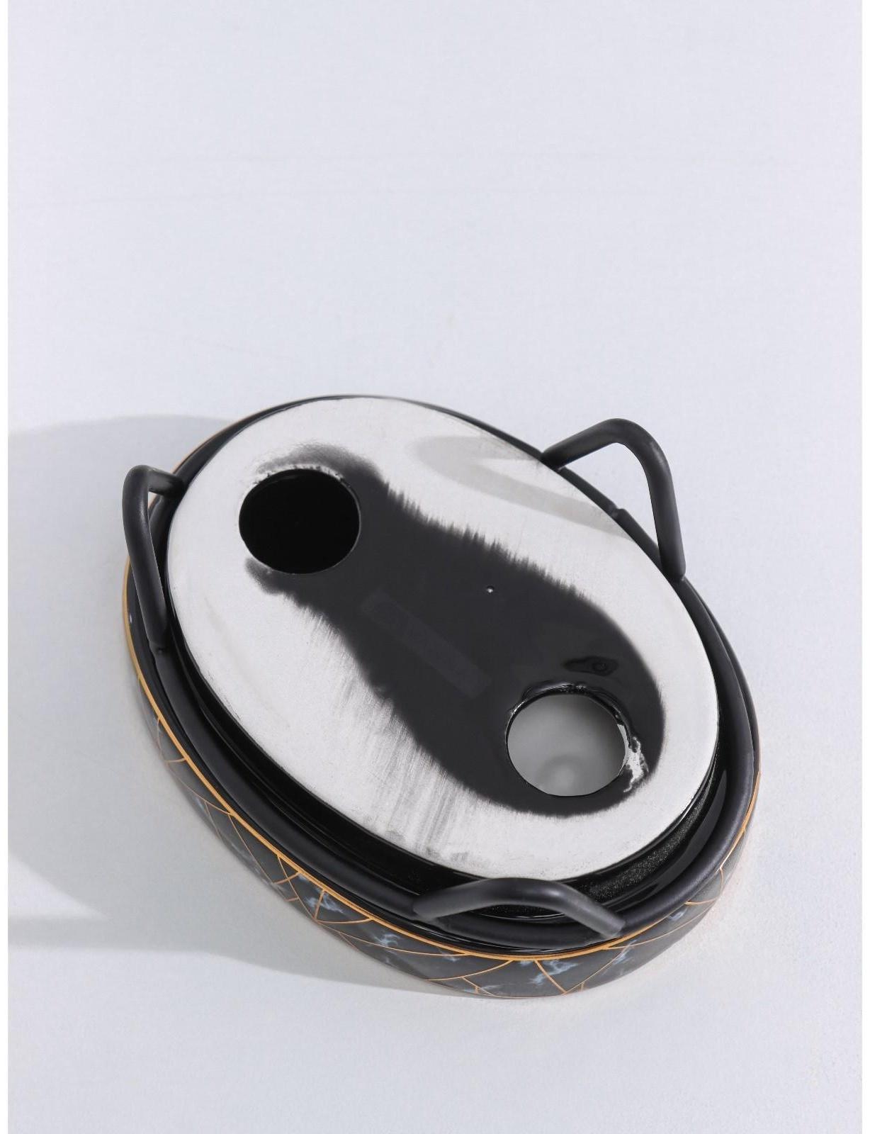 Набор для ванной комнаты Доляна «Геометрика», 3 предмета (мыльница, дозатор для мыла 290 мл, стакан), цвет чёрный