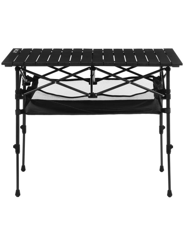 Стол туристический, р. 95 х 55 х 50 - 74 см, с органайзером, цвет чёрный