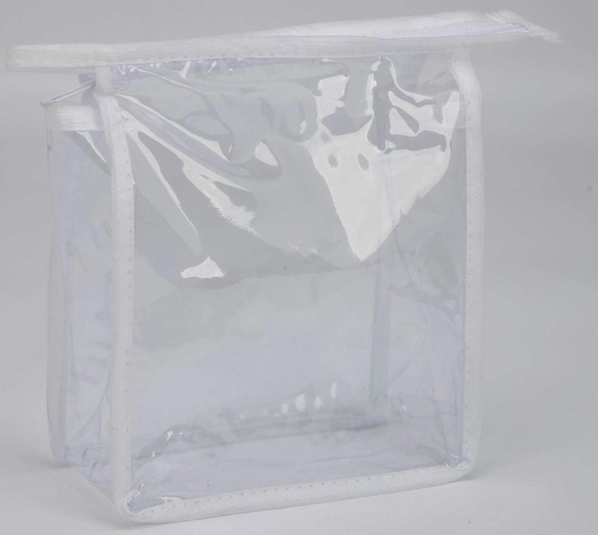 Косметичка на молнии, цвет белый