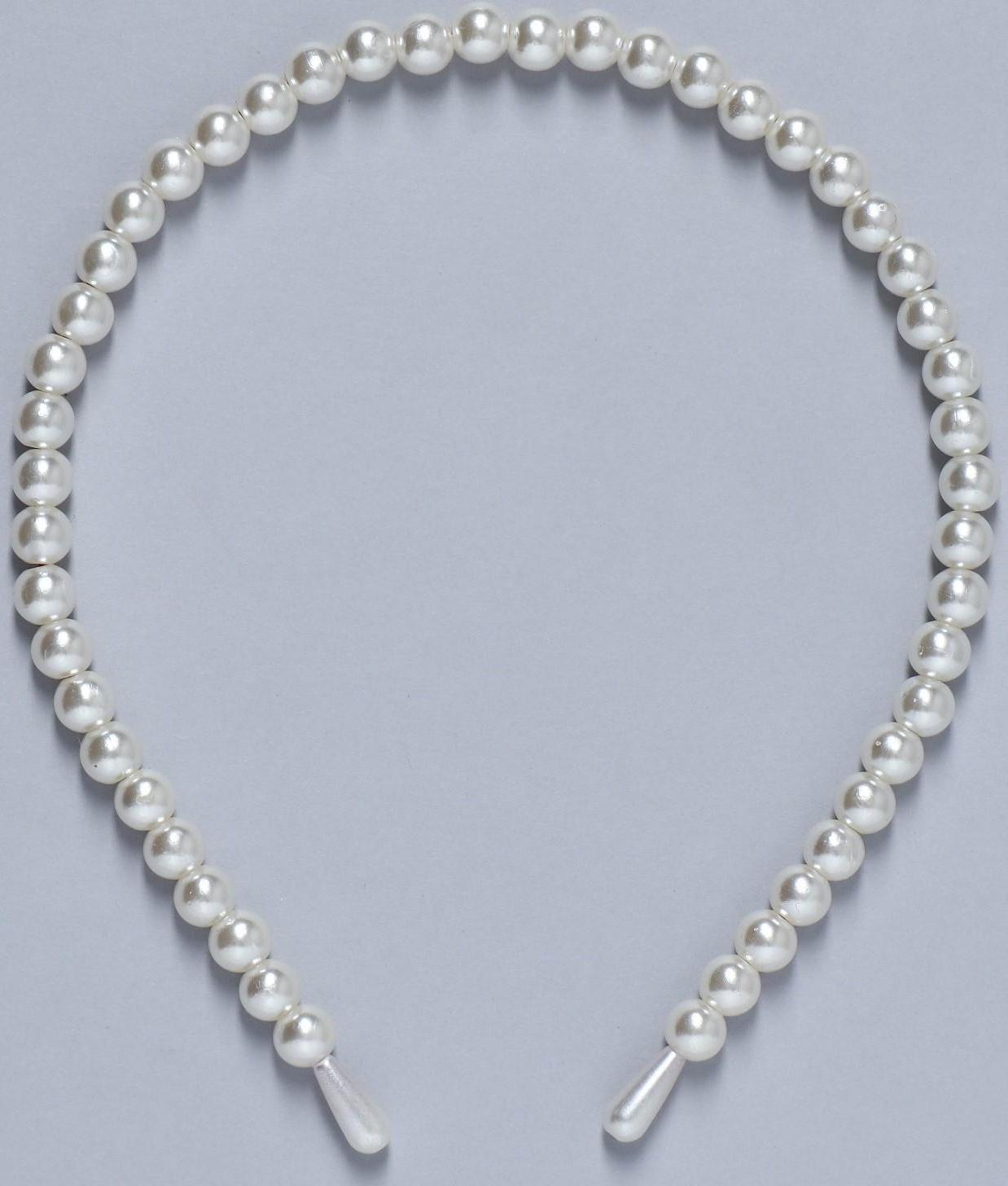 Ободок для волос жемчужный 