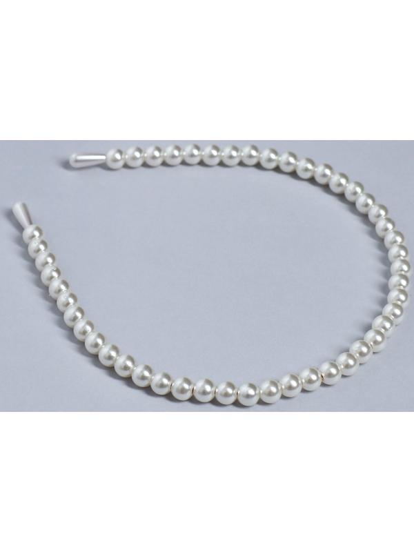 Ободок для волос жемчужный 