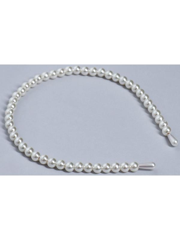 Ободок для волос жемчужный 