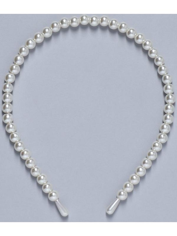 Ободок для волос жемчужный 